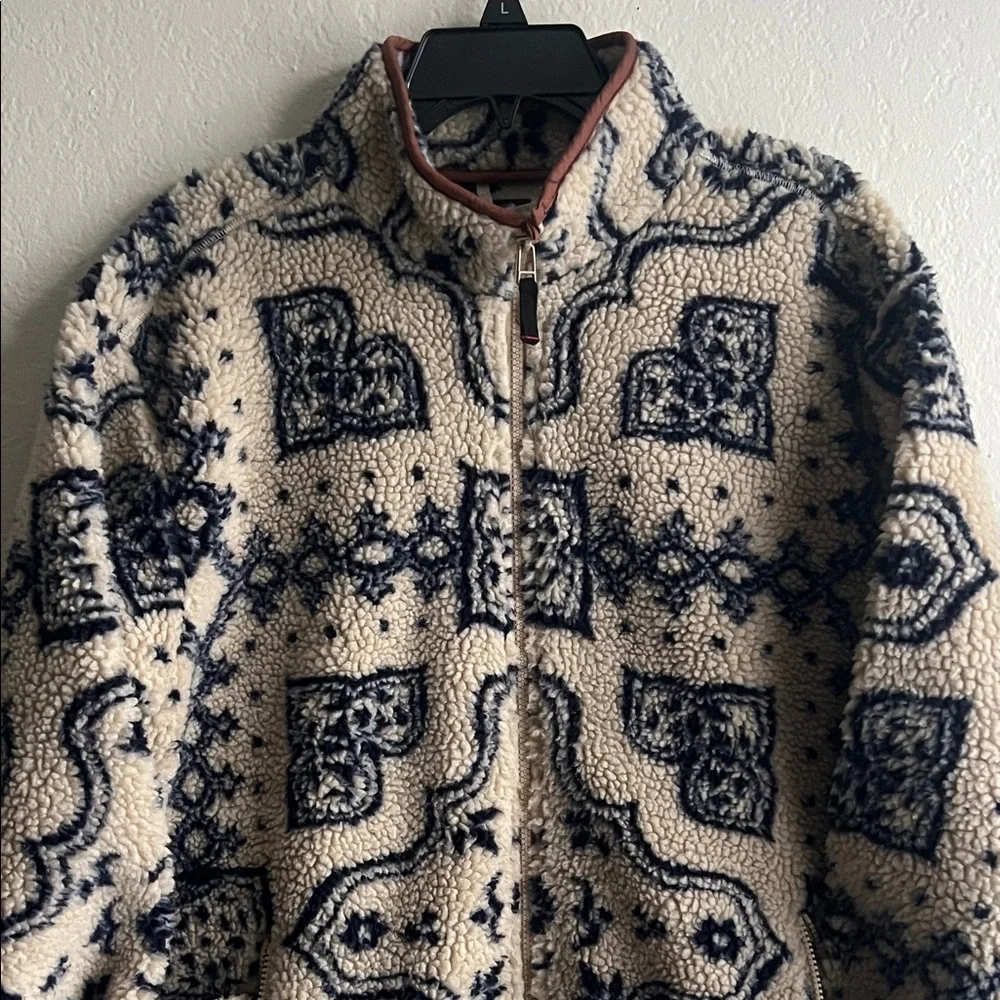 BDG Beige and Navy Patterned Jacket - Picture 5 of 16